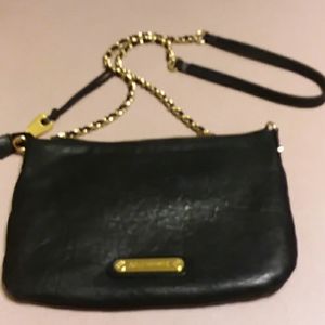 Noelle Hawkens black leather purse